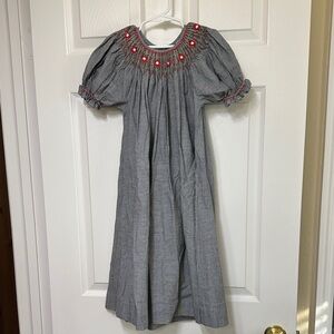 Remember Nguyen Black gingham smocked dress, size 5